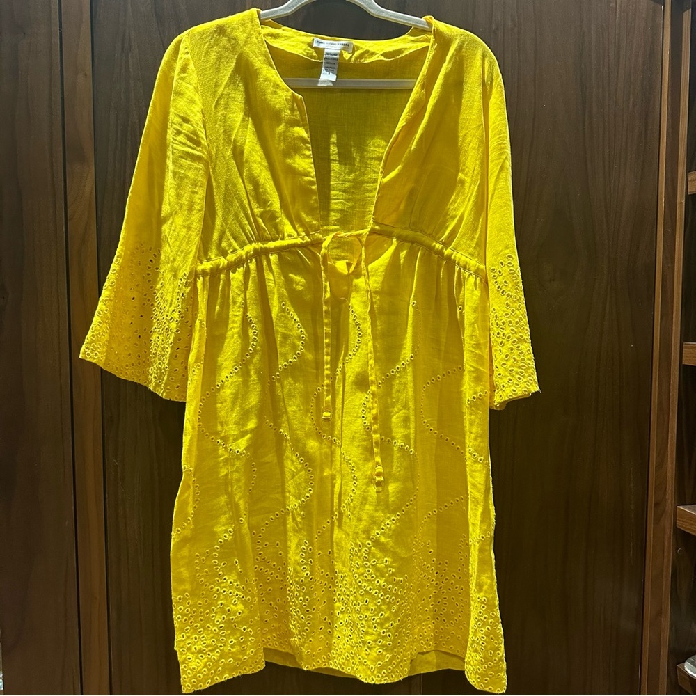 Yellow Linen DVF Cover Up